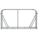Log Holder Light Grey 180x45x100 cm Galvanised Steel 364554