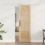 Sliding Door ORKDAL Brown 61 x 198.5 cm Solid Pine Wood 3333744