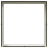 Planter White 100x100x30 cm Steel 860809