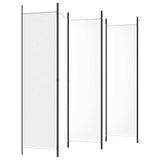 6-Panel Room Divider White 300x200 cm Fabric 350190
