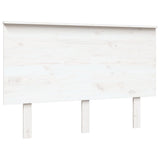 Bed Headboard White 124x6x82.5 cm Solid Wood Pine 819161