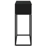 Console Table Black 80x30x75 cm Engineered Wood and Iron 352104