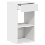 ZNTS Bedside Cabinets with Drawer 2 pcs White 35x34x66.5 cm 858714