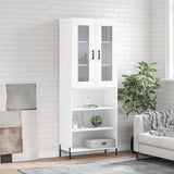 Highboard White 69.5x34x180 cm Engineered Wood 3198729