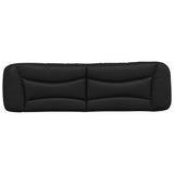 Headboard Cushion Black 180 cm Faux Leather 374642