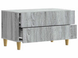 Bedside Cabinet Grey Sonoma 62 x 34.5 x 48 cm Engineered Wood 894551