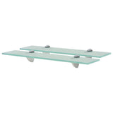 Floating Shelves 2 pcs Glass 50x10 cm 8 mm 3051496