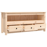 TV Cabinet 114x35x52 cm Solid Wood Pine 821502