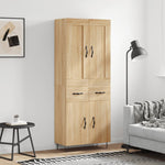 Highboard Sonoma Oak 69.5x34x180 cm Engineered Wood 3199908