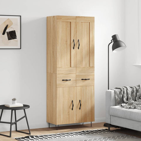 Highboard Sonoma Oak 69.5x34x180 cm Engineered Wood 3199908