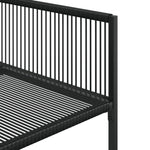 11 Piece Garden Dining Set Black Poly Rattan 3295036