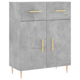 Highboard Concrete Grey 69.5x34x180 cm Engineered Wood 3199869