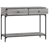 Console Table Grey Sonoma 100x34.5x75 cm Engineered Wood 833396
