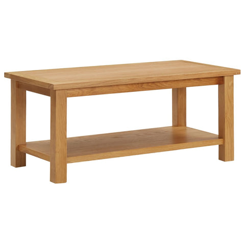 ZNTS Coffee Table 90x45x40 cm Solid Oak Wood 289194