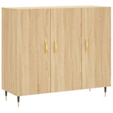 Sideboard Sonoma Oak 90x34x80 cm Engineered Wood 828087