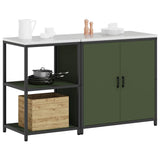 Kitchen Storage Set HATTEM 2 pcs Olive Green Cold-rolled Steel 3392683