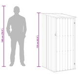 Garden Shed Anthracite Galvanised Steel Medium 46291