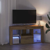 Corner LED TV Cabinet 100 x 40 x 50 cm Artisan Oak 889804