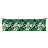 2-Piece Bench Cushions SOEST 2 pcs 100% Polyester Leaf Pattern 949823