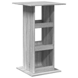 Bar Table with Storage Grey Sonoma 60x60x102 cm Engineered Wood 854333