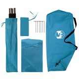 Car Tent with Roof Blue 308 x 215 x 220 cm Polyester and Steel 42028548