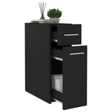 Apothecary Cabinet Black Engineered wood Medium 804212