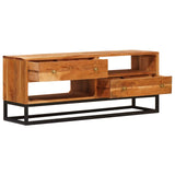 TV Cabinet Natural 110 x 30 x 44 cm Solid Acacia Wood 4104614