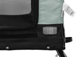Pet Bike Trailer Grey and Black Oxford Fabric and Iron 93993