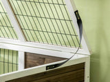 Wooden Rabbit Hutch, Guinea Pig Cage, with Removable Tray, Openable Roof T3398P555852