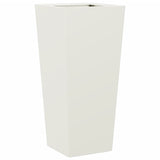 ZNTS Garden Planter White 35x35x75 cm Steel 851082