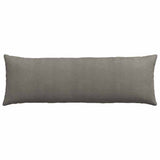 Sofa Pillows 2 pcs Light Grey 120 x 40 cm Corduroy Fabric 42013817