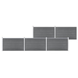 Garden Fence WPC 872x106 cm Grey 3053250