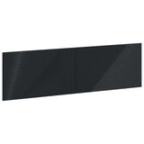 Wall-Mounted Headboard HAARLEM Black Engineered Wood 896936