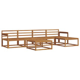 Outdoor Sofa Set 6 pcs Natural Solid Acacia Wood 3367462