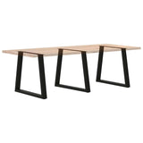 Dining Table Legs V-Shape 3 pcs Black 70x cm Steel 4012584
