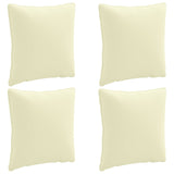 4-Piece Back Cushions PUTTEN 4 pcs 100% Polyester Cream 945142