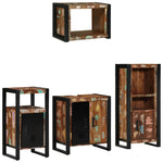 Bathroom Furniture Set 4 pcs Multicolour Solid Reclaimed Wood 3305659