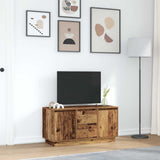 TV Cabinet with LED Lights Old Wood 100x41x50 cm 861416