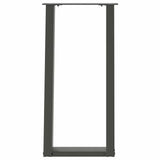 Console Table Legs U-Shaped 2 pcs Anthracite 38x cm Steel 4012782