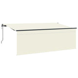 Retractable Awning Cream 400 x 200 cm Polyester and Aluminium 3329786