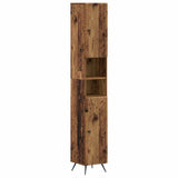 3 Piece Bathroom Cabinet Set BREDA Old Wood Engineered Wood 3417484