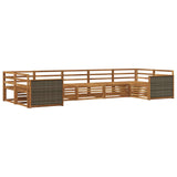Outdoor Sofa Set 7 pcs Natural 3383797