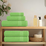 Towels 4 pcs Apple Green 100x200 cm 360 gsm 100% Cotton 137035