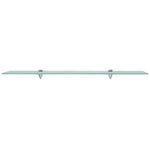 ZNTS Floating Shelves 2 pcs Glass 90x20 cm 8 mm 3051524