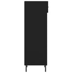 ZNTS Shoe Cabinet Black 30x35x105 cm Engineered Wood 829693
