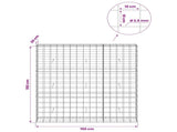 Gabion with 3.5 mm Wire and 10x10 cm Mesh 150x30x150 cm 3463221