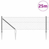 Welded Wire Fence with Spikes 25 x 0.6 m 3351195