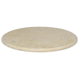 Table Top Cream Marble 60 x 2.5 cm Durable Table Top Circular 149195