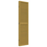 Room Divider 4 Panels Brown Solid Wood Paulownia 358817