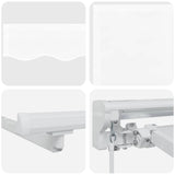 Manual Awning Frame with LEDs White 3 x 2.5 m 3420586
